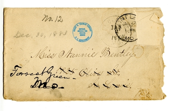 Letter from Mary Martha Truman to Nancy Bentley