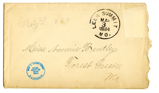 Letter from Mary Martha Truman to Nancy Bentley