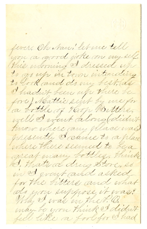 Letter from Mary Martha Truman to Nancy Bentley