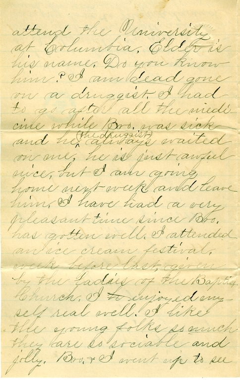 Letter from Mary Martha Truman to Nancy Bentley