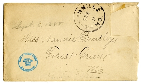 Letter from Mary Martha Truman to Nancy Bentley