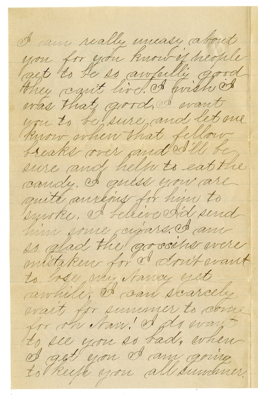 Letter from Mary Martha Truman to Nancy Bentley