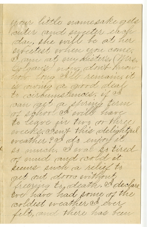 Letter from Mary Martha Truman to Nancy Bentley