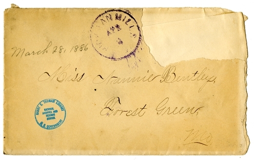 Letter from Mary Martha Truman to Nancy Bentley