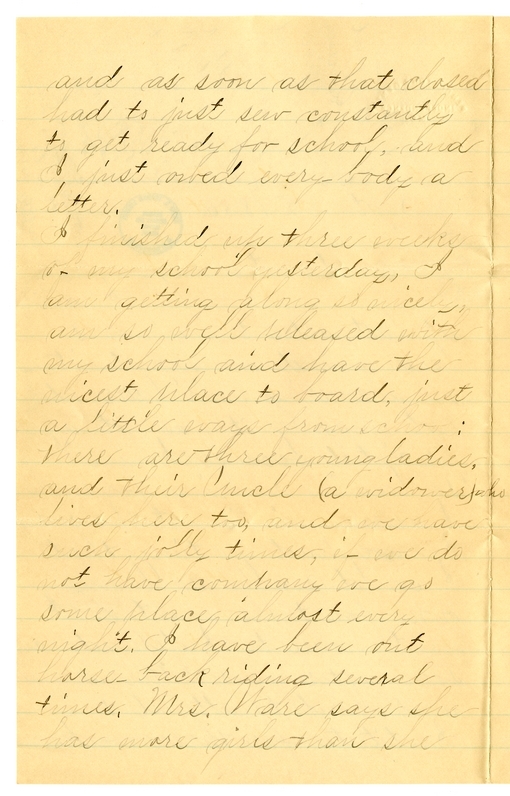 Letter from Mary Martha Truman to Nancy Bentley