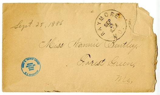 Letter from Mary Martha Truman to Nancy Bentley