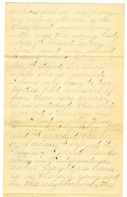 Letter from Mary Martha Truman to Nancy Bentley