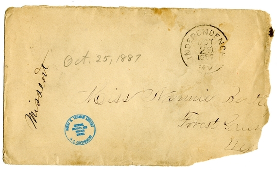 Letter from Mary Martha Truman to Nancy Bentley