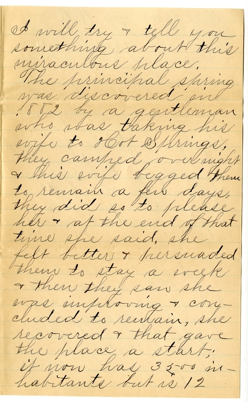 Letter from Mary Martha Truman to Nancy Bentley