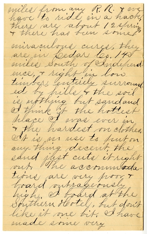 Letter from Mary Martha Truman to Nancy Bentley