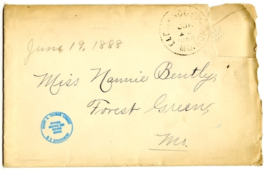 Letter from Mary Martha Truman to Nancy Bentley