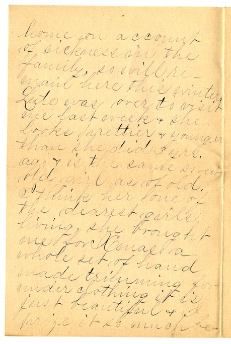 Letter from Mary Martha Truman to Nancy Bentley