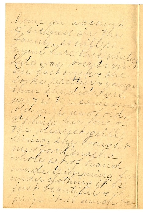 Letter from Mary Martha Truman to Nancy Bentley