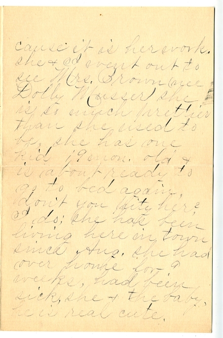 Letter from Mary Martha Truman to Nancy Bentley