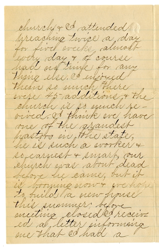 Letter from Mary Martha Truman to Nancy Bentley