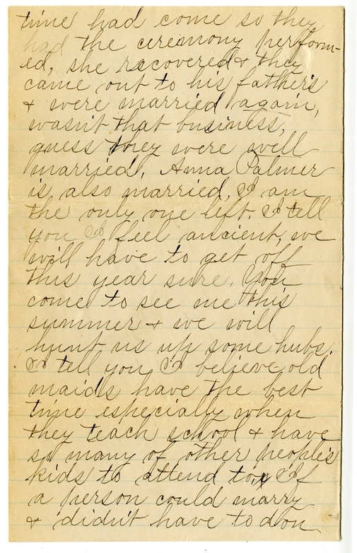 Letter from Mary Martha Truman to Nancy Bentley