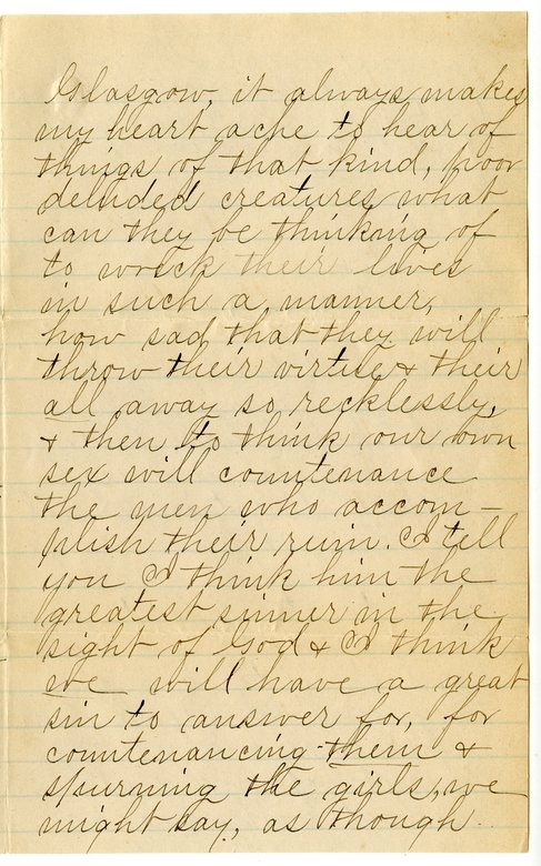 Letter from Mary Martha Truman to Nancy Bentley