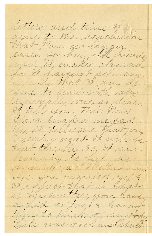 Letter from Mary Martha Truman to Nancy Bentley