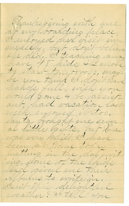 Letter from Mary Martha Truman to Nancy Bentley