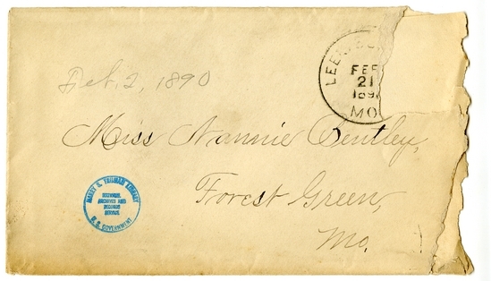 Letter from Mary Martha Truman to Nancy Bentley