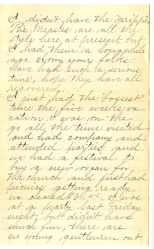 Letter from Mary Martha Truman to Nancy Bentley