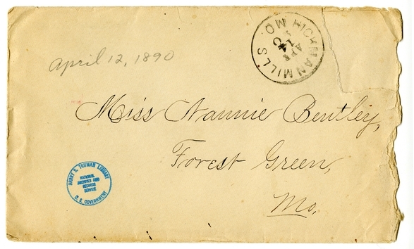 Letter from Mary Martha Truman to Nancy Bentley