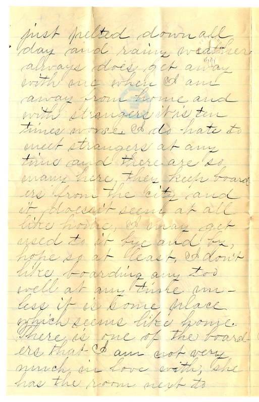 Letter from Mary Martha Truman to Nancy Bentley