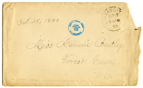 Letter from Mary Martha Truman to Nancy Bentley