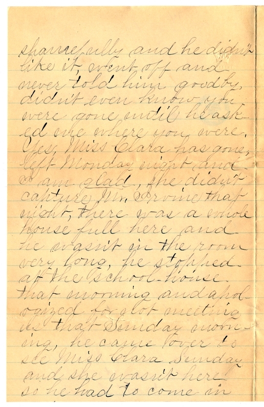 Letter from Mary Martha Truman to Nancy Bentley