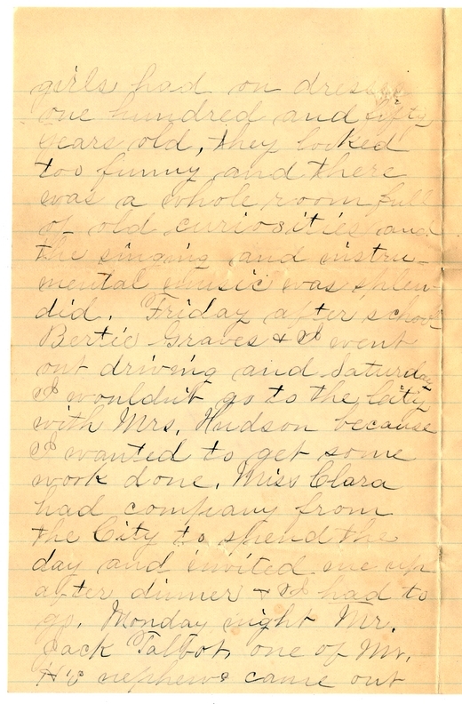 Letter from Mary Martha Truman to Nancy Bentley