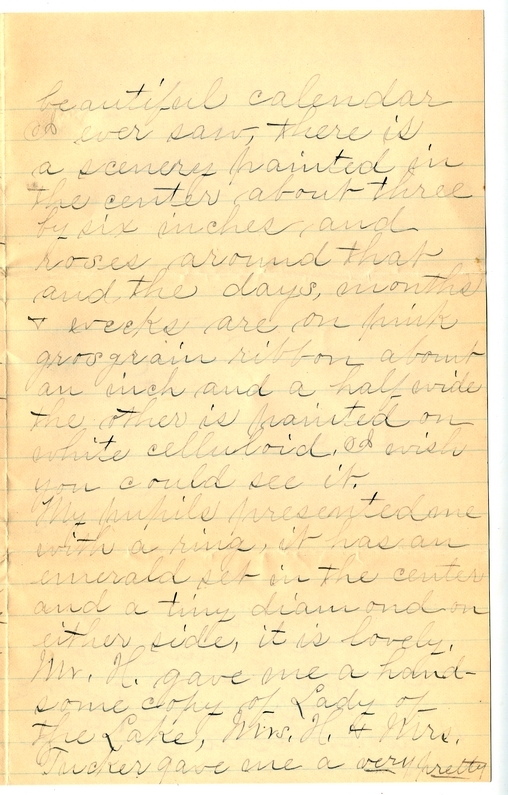 Letter from Mary Martha Truman to Nancy Bentley