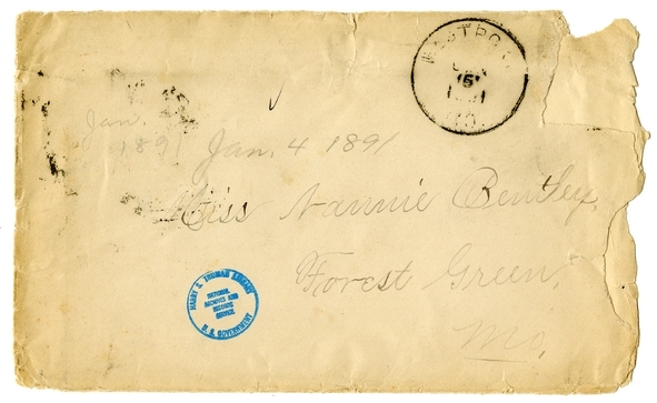 Letter from Mary Martha Truman to Nancy Bentley