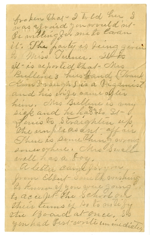 Letter from Margaret Ellen Truman Noland to Nancy Bentley and Mary Martha Truman