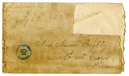 Letter from Margaret Ellen Truman Noland to Nancy Bentley and Mary Martha Truman