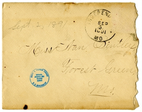 Letter from Mary Martha Truman to Nancy Bentley