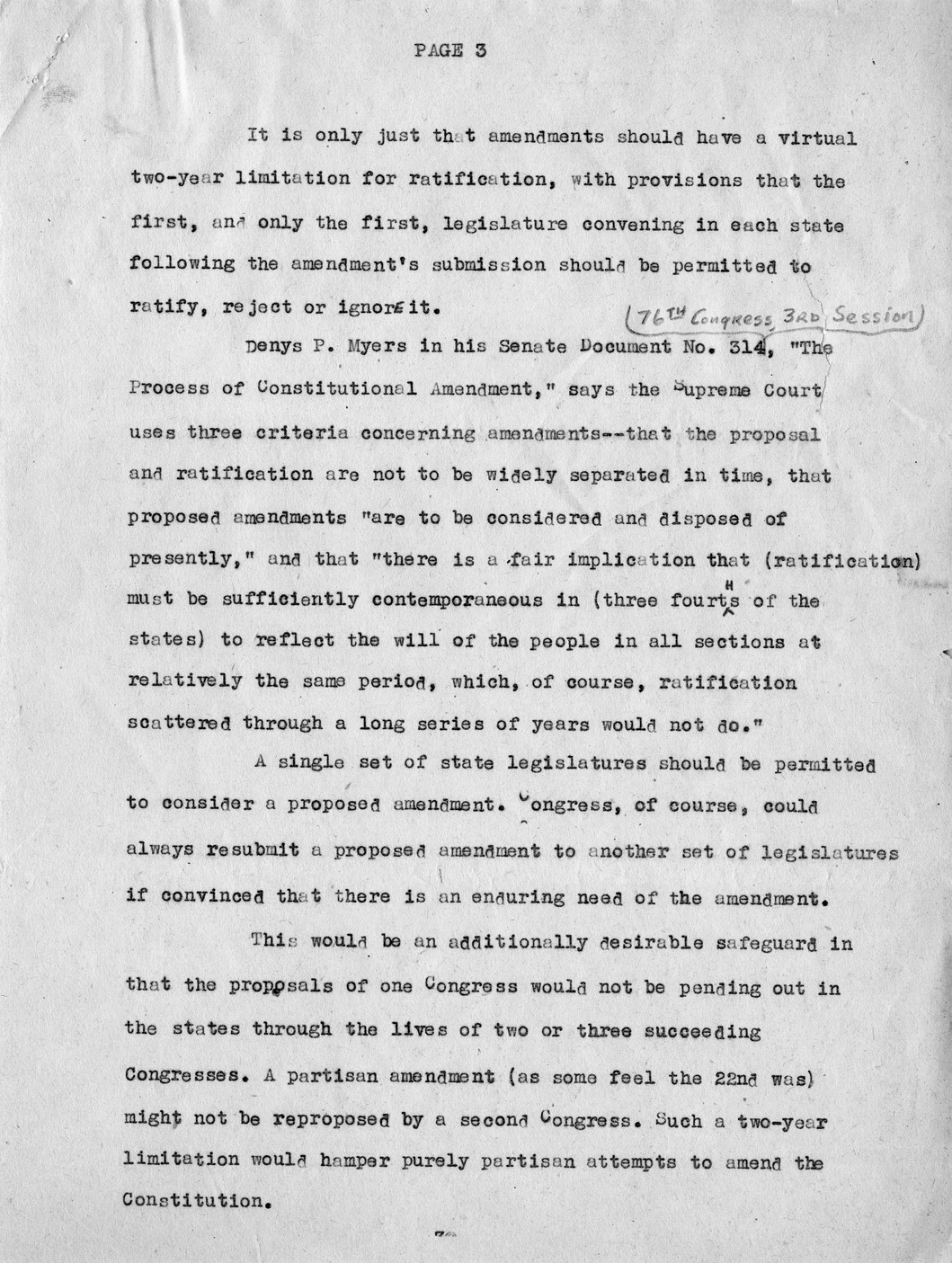 Letter from Clarence A. Berdahl to Daniel F. Clancy, with Attachment