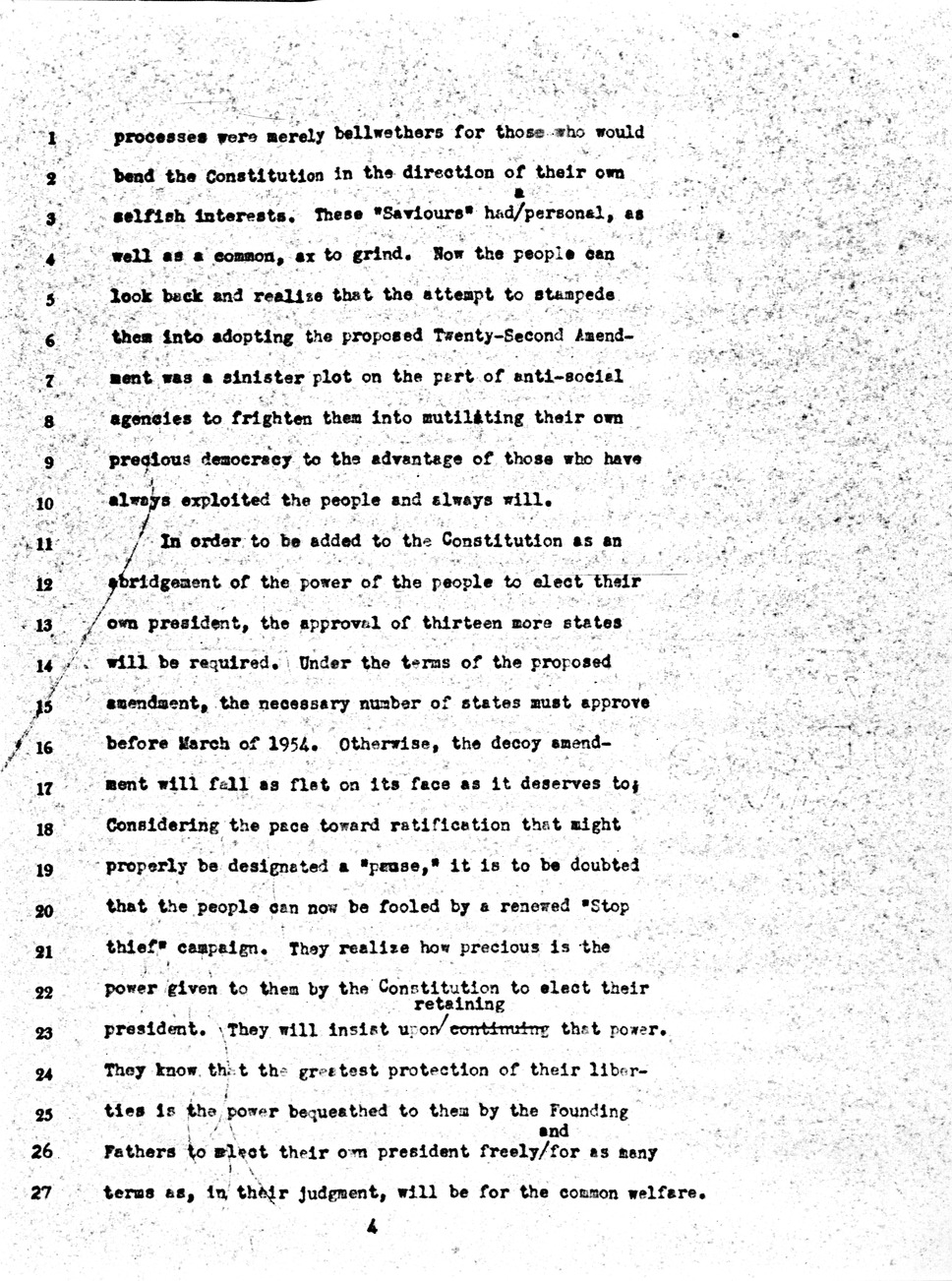 Letter from Harold Ickes to Daniel F. Clancy, with Attachment