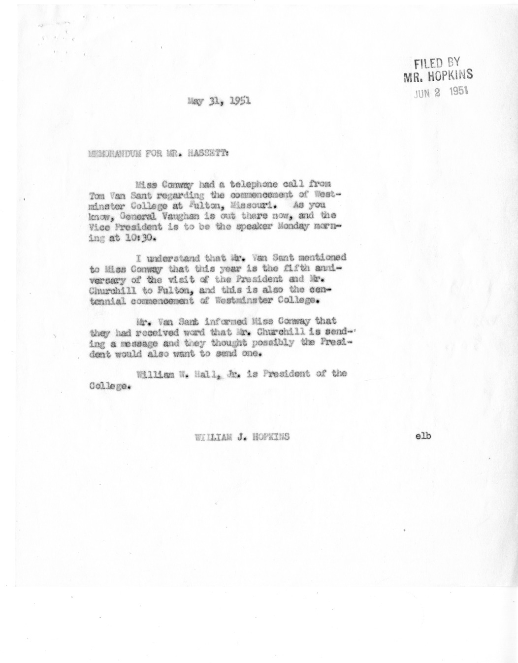 Correspondence Between William W. Hall and President Harry S. Truman, with Related Material