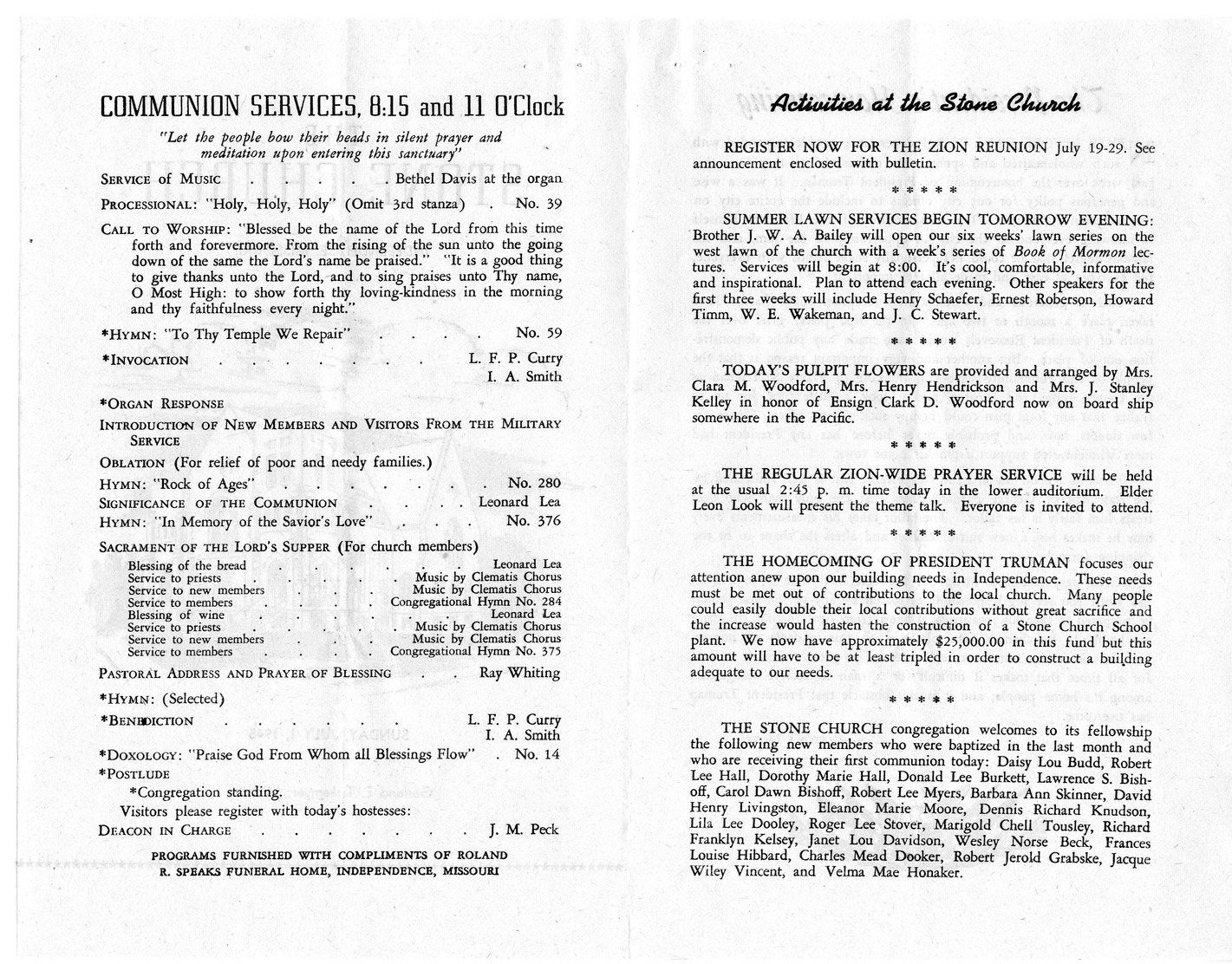 Correspondence Between President Harry S. Truman and Garland E. Tickemyer with Attachment
