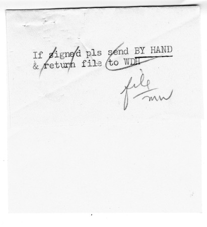 Correspondence Between President Harry S. Truman and J. Edgar Hoover