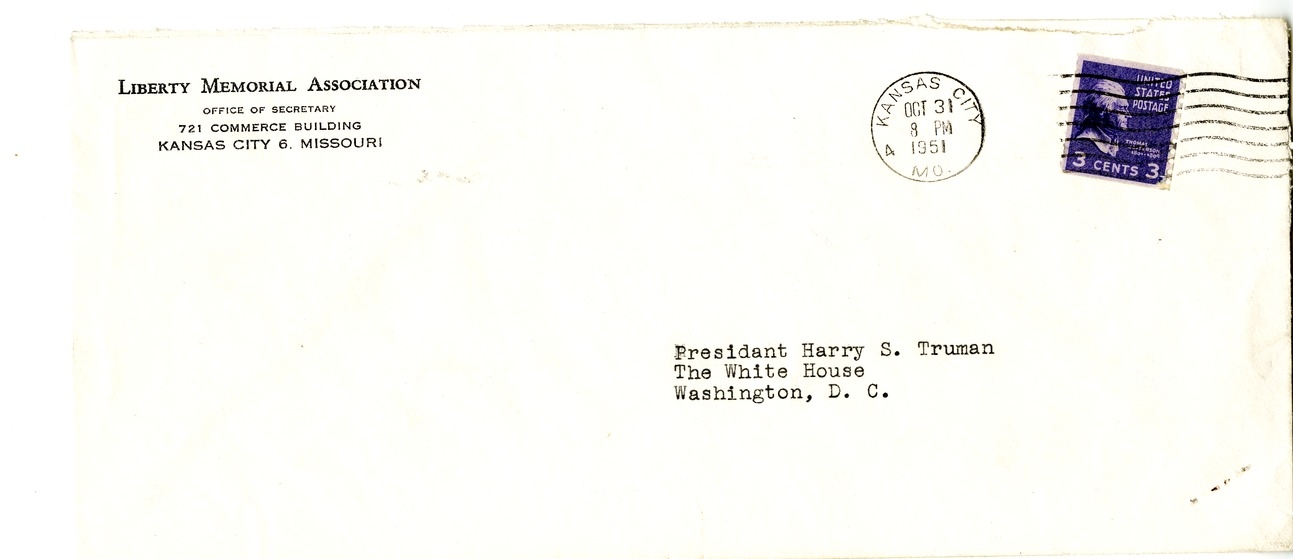 Letter from Arthur C. Wahlstedt to President Harry S. Truman with Attachment