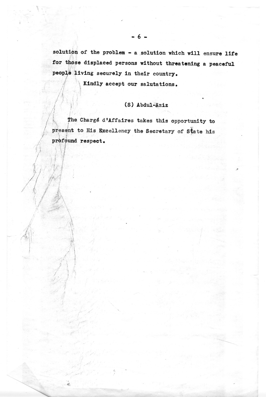 Correspondence Between President Harry S. Truman and King Ibn Saud of Saudi Arabia
