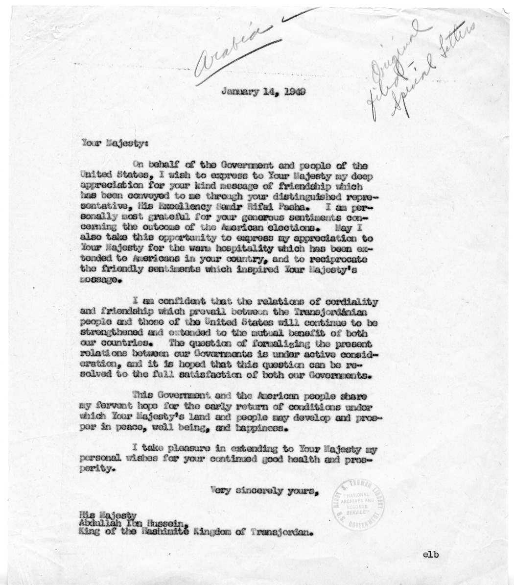 Correspondence Betweeen Secretary of Defense James Forrestal and President Harry S. Truman, with Attachments and Related Material