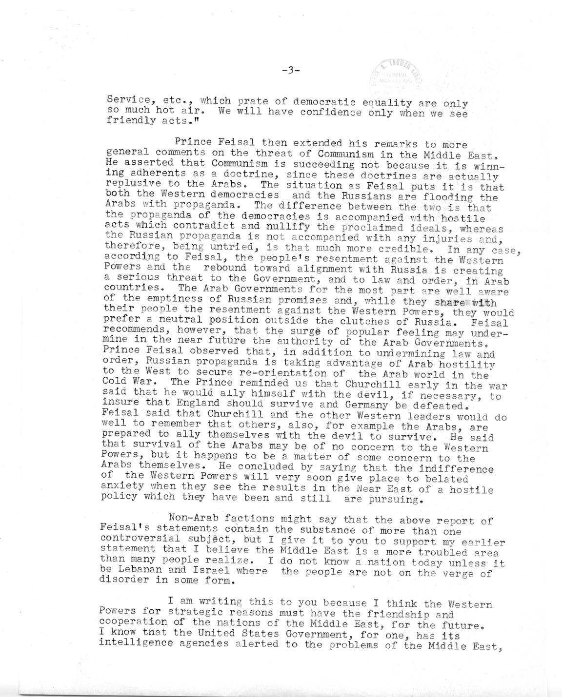 Letter from Kenneth Royall to President  Harry S. Truman, with Attachements