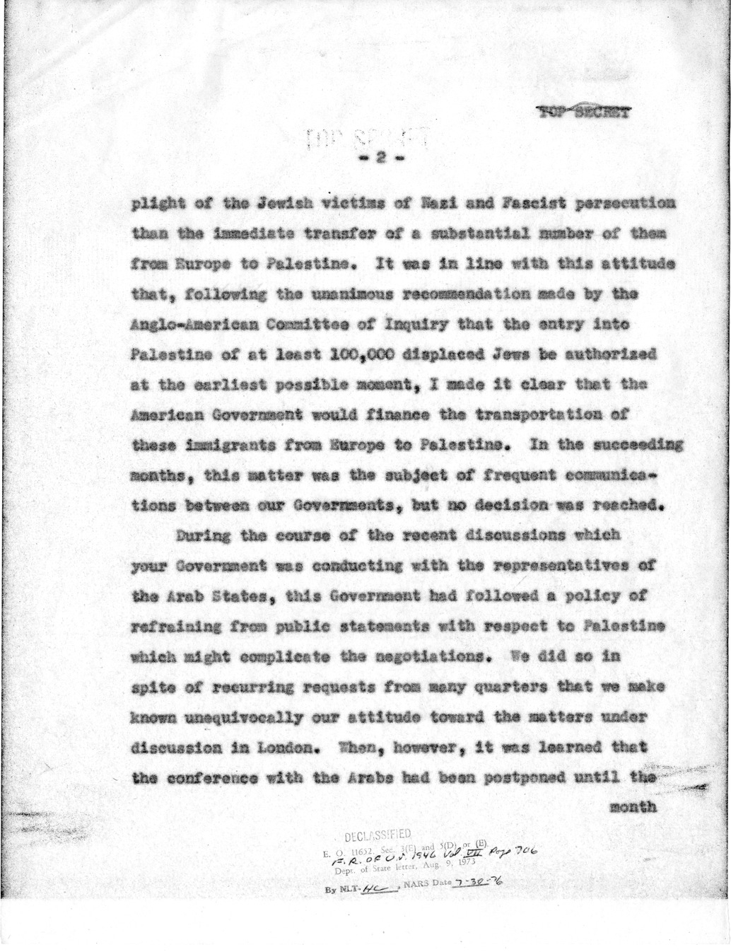 Memorandum from Dean Acheson to President Harry S. Truman, with Attached Correspondence from Prime Minister Clement Attlee