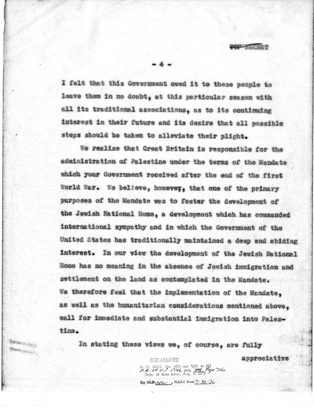 Memorandum from Dean Acheson to President Harry S. Truman, with Attached Correspondence from Prime Minister Clement Attlee