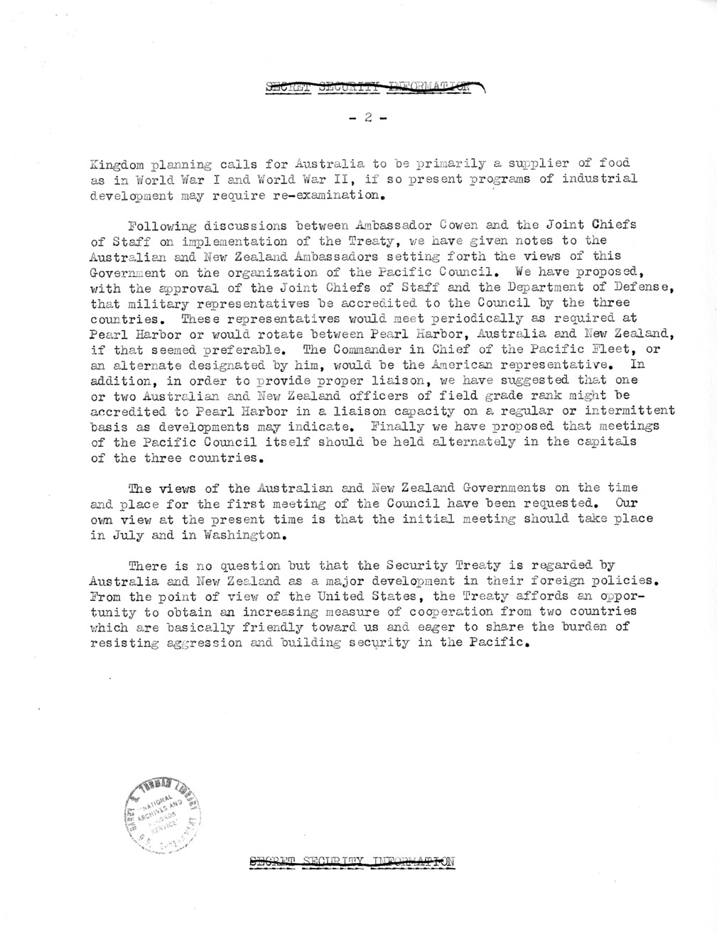 Memorandum for the President from Dean Acheson with attachments