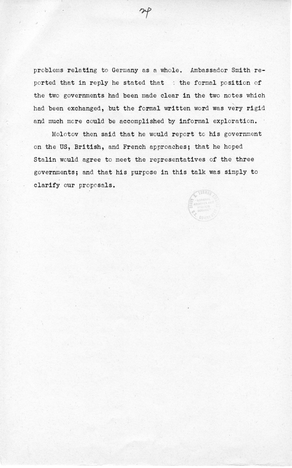 Press Release, The Berlin Crisis: A Report on the Moscow Discussions, 1948