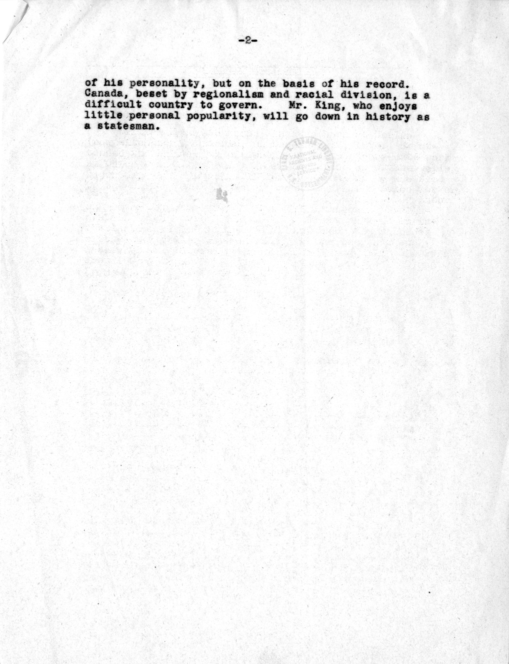 Memorandum from Dean Acheson to President Harry S. Truman, with Attached Memorandum
