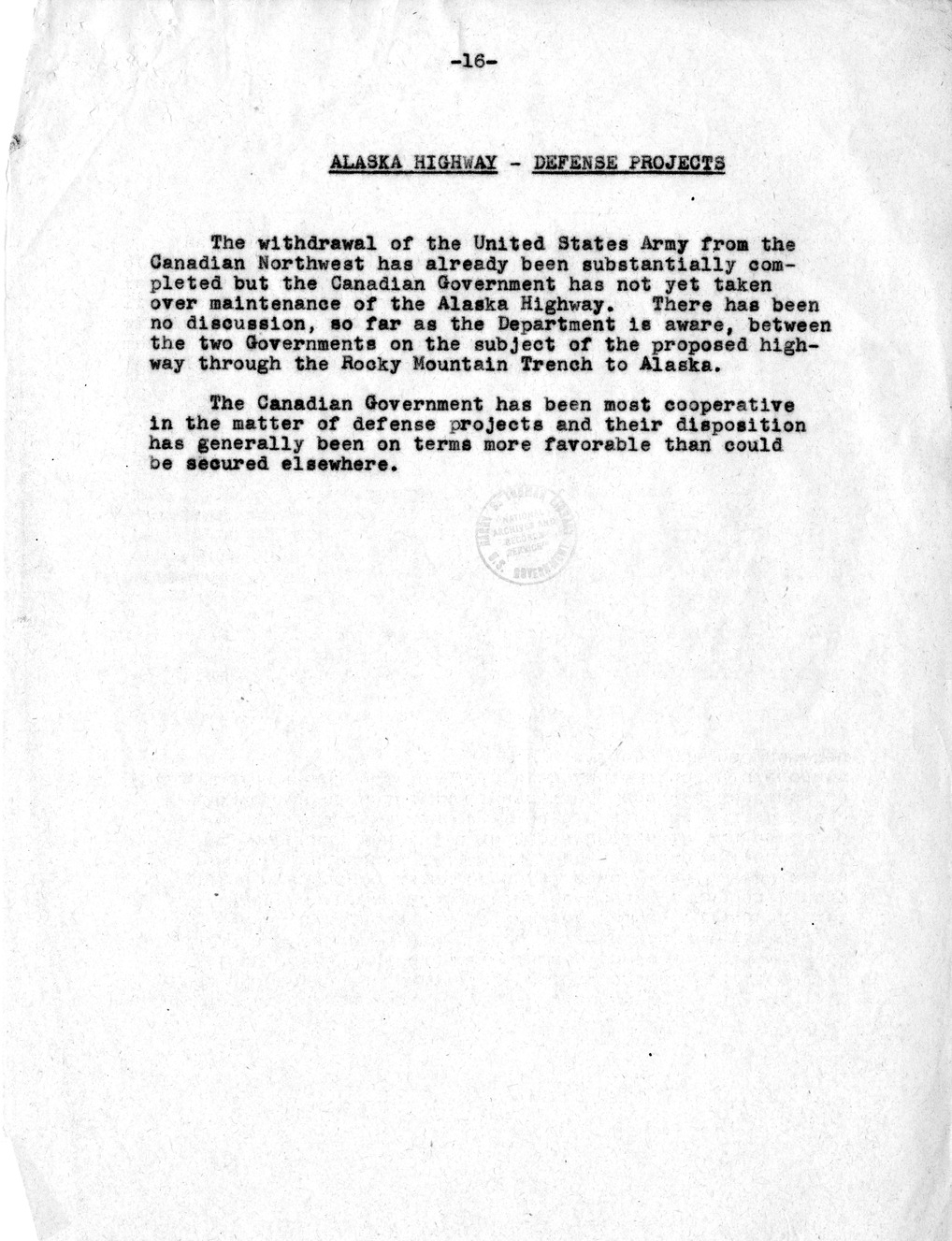 Memorandum from Dean Acheson to President Harry S. Truman, with Attached Memorandum